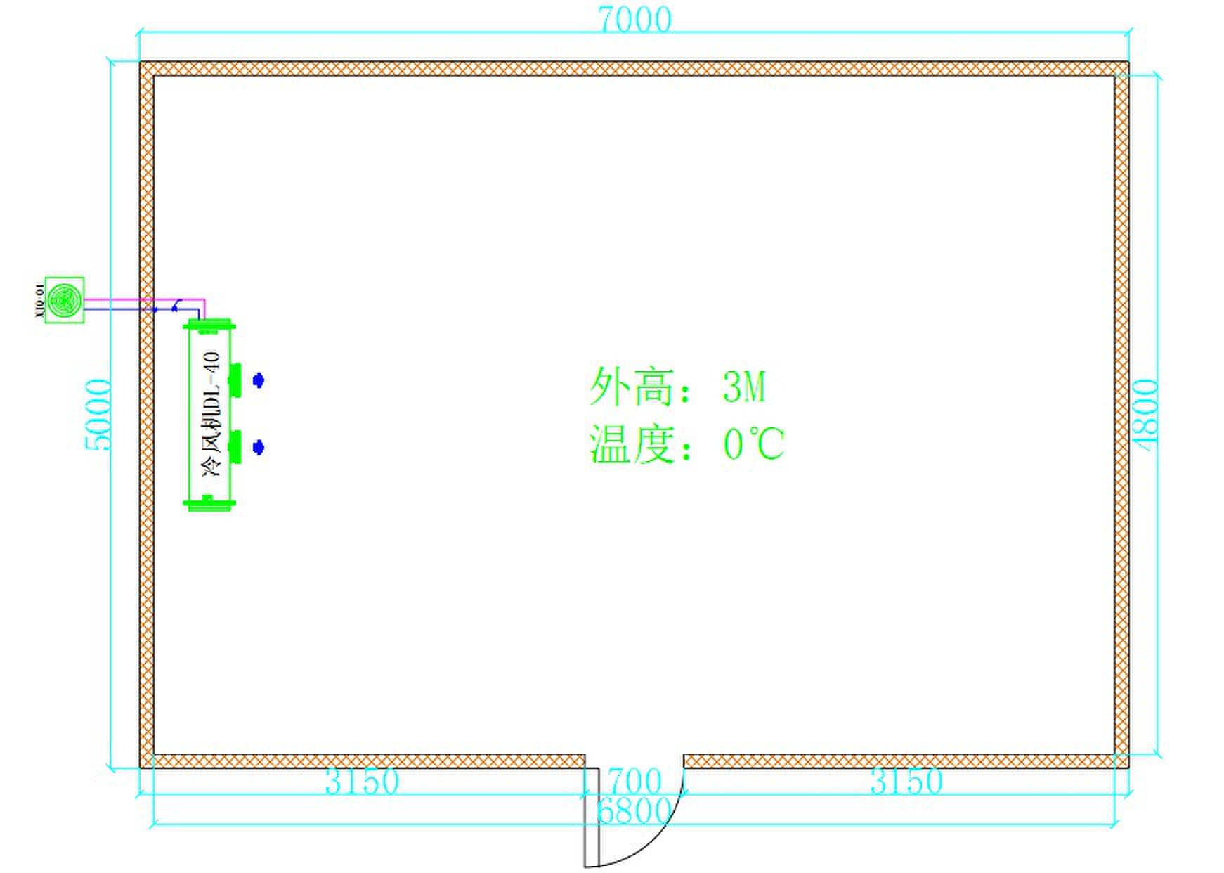 10吨保鲜冷库图纸.jpg