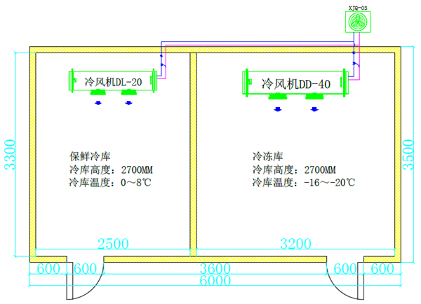 21平方食堂冷库平面图.png